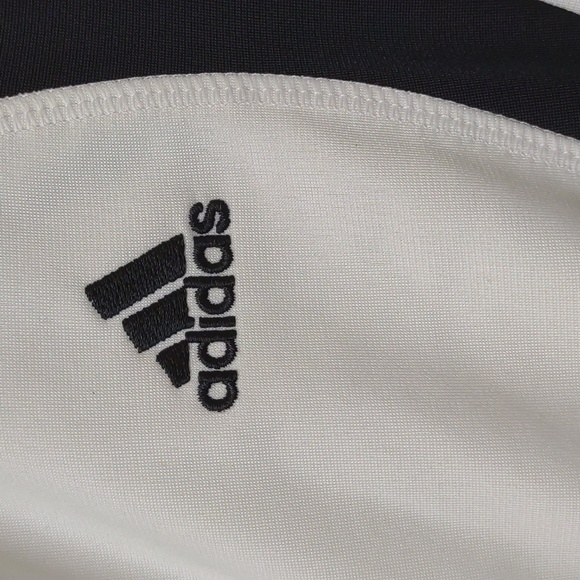 Adidas Women's Full Zip LS Stand Collar Snap HandWarmer Pockets Track Jacket Vtg - Picture 3 of 16